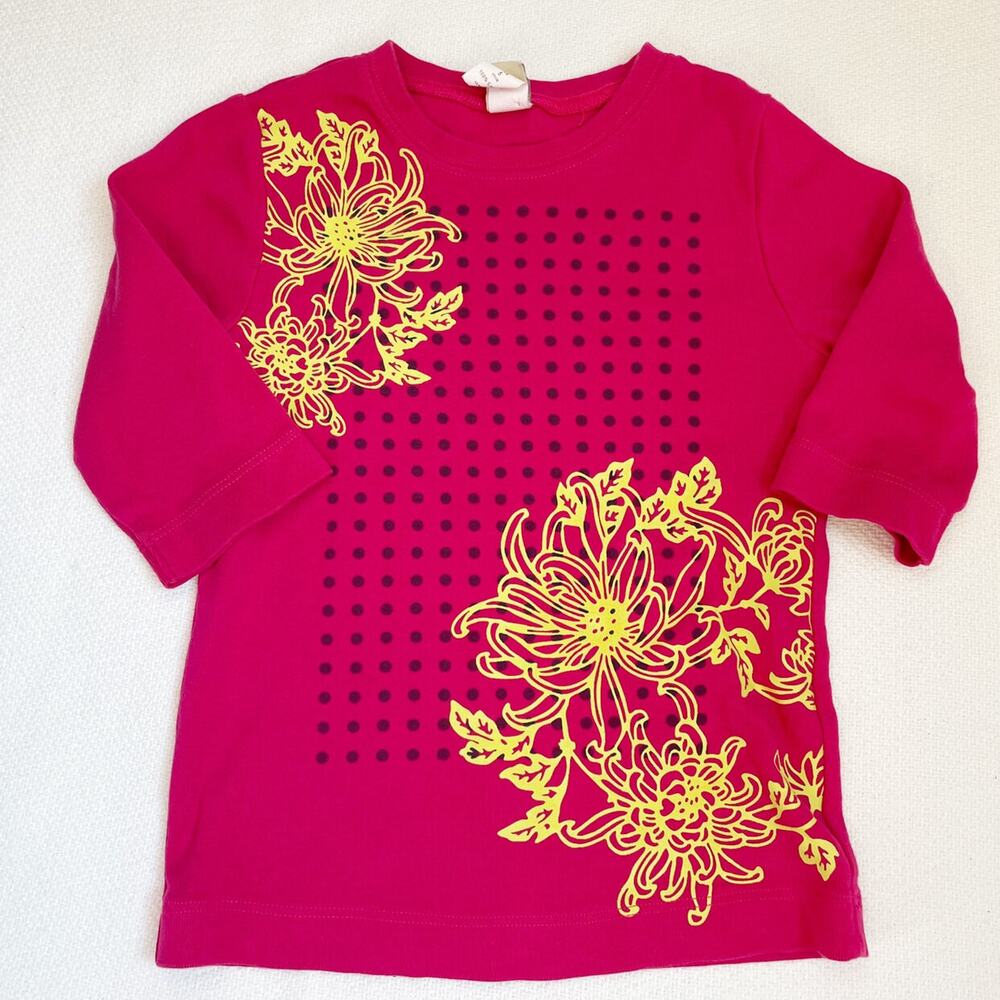 Tea Collection 3/4 Length Sleeve Floral Tee